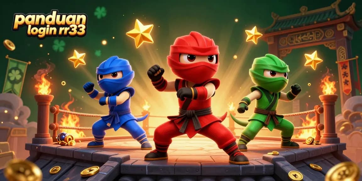 Enhance your gaming experience with a guide on panduan login rr33, featuring ninja chameleons and rich casino elements.