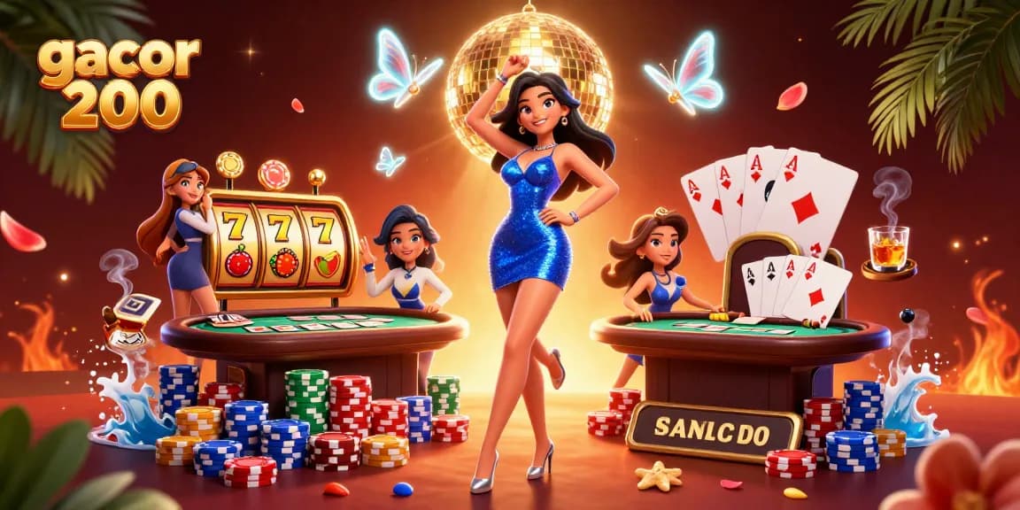 Experience the thrill of gacor 200 with vibrant online slot gaming and dynamic casino action.