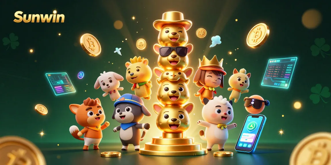 Sunwin brings excitement to online gambling with vibrant 3D characters and casino elements.