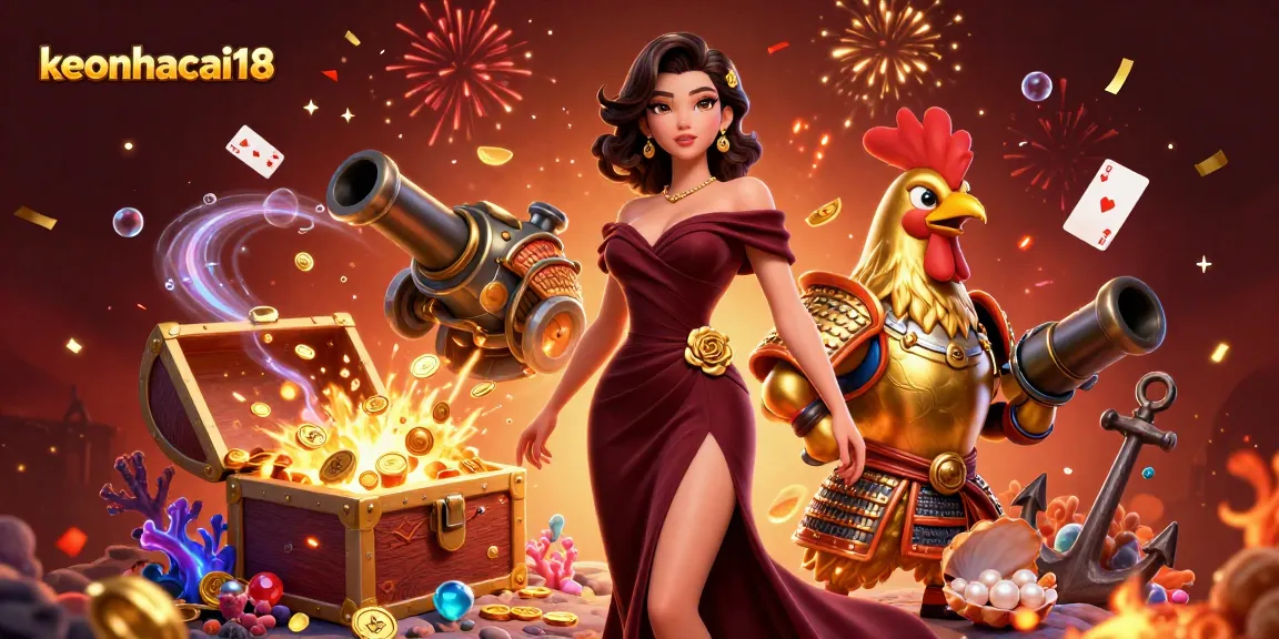 Experience winning strategies with keonhacai18 in this dynamic casino-themed illustration.
