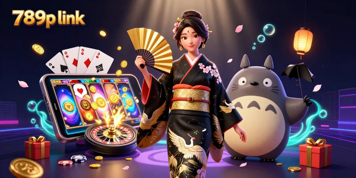 Experience the action of 789p link with beautiful characters and exciting game elements in this vibrant casino illustration.