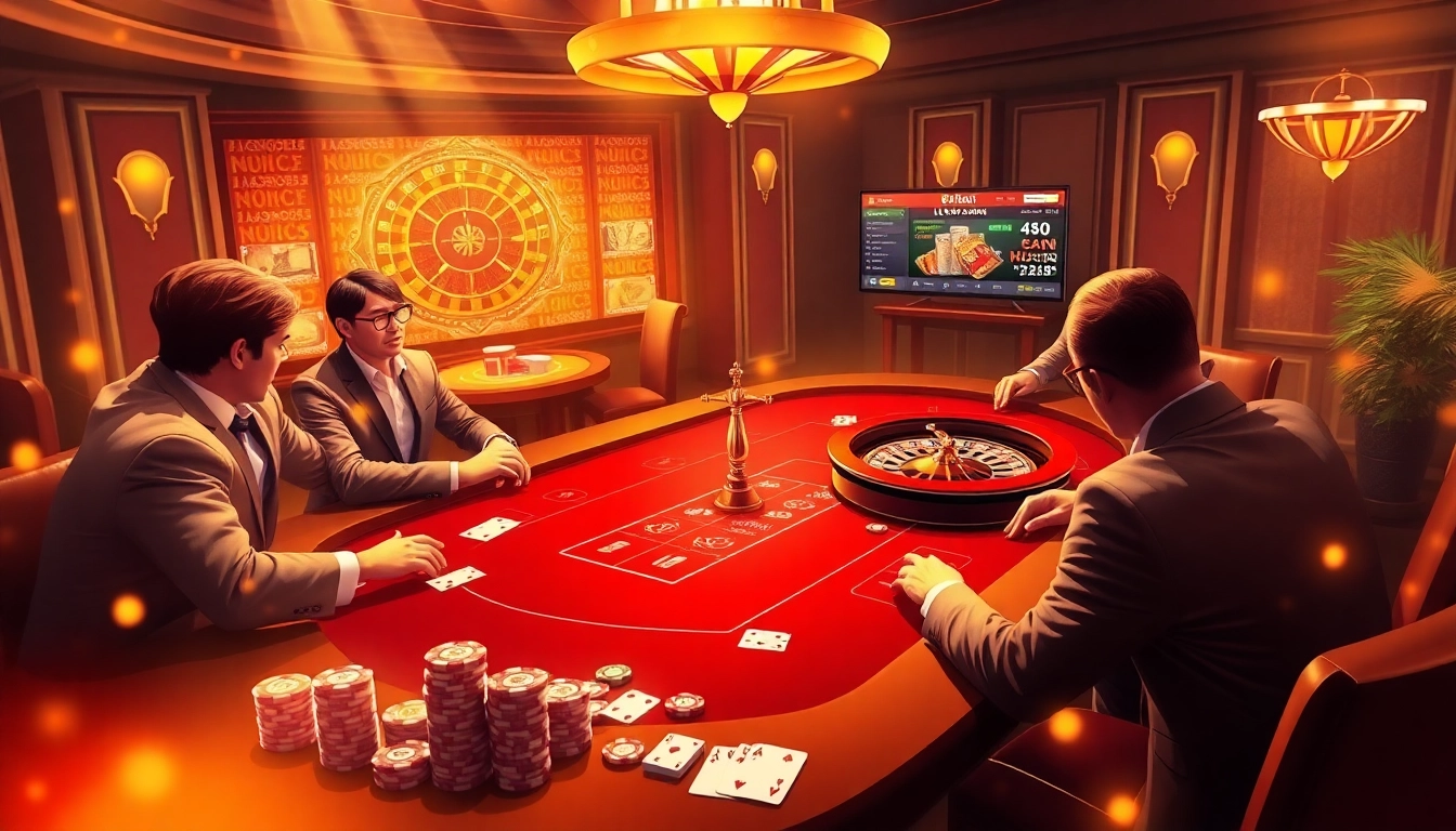 Join the excitement at 68VIP's vibrant online casino with high-stakes gaming and luxury atmosphere.