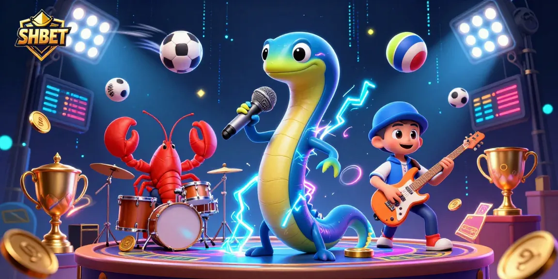 Join the thrilling world of SHBET with energetic performances by unique underwater characters and dynamic game elements.