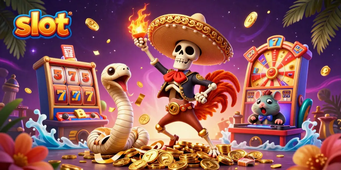 Dance celebration of slot with vibrant characters, jackpot elements, and festive atmosphere
