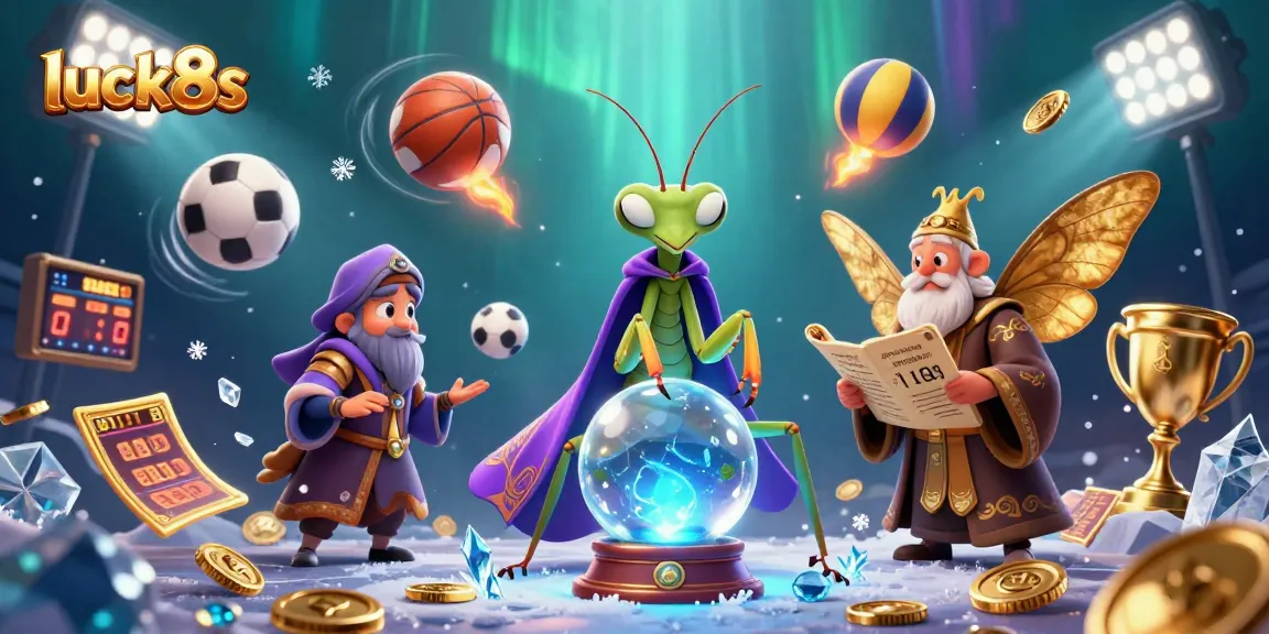 Experience exciting betting at luck8s with a vibrant 3D casino scene depicting fortune teller characters and rich gaming elements.