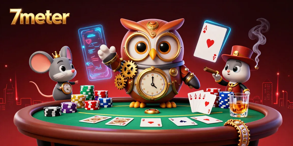 Experience thrilling action at 7meter with our vibrant casino scene featuring poker games and engaging visuals.
