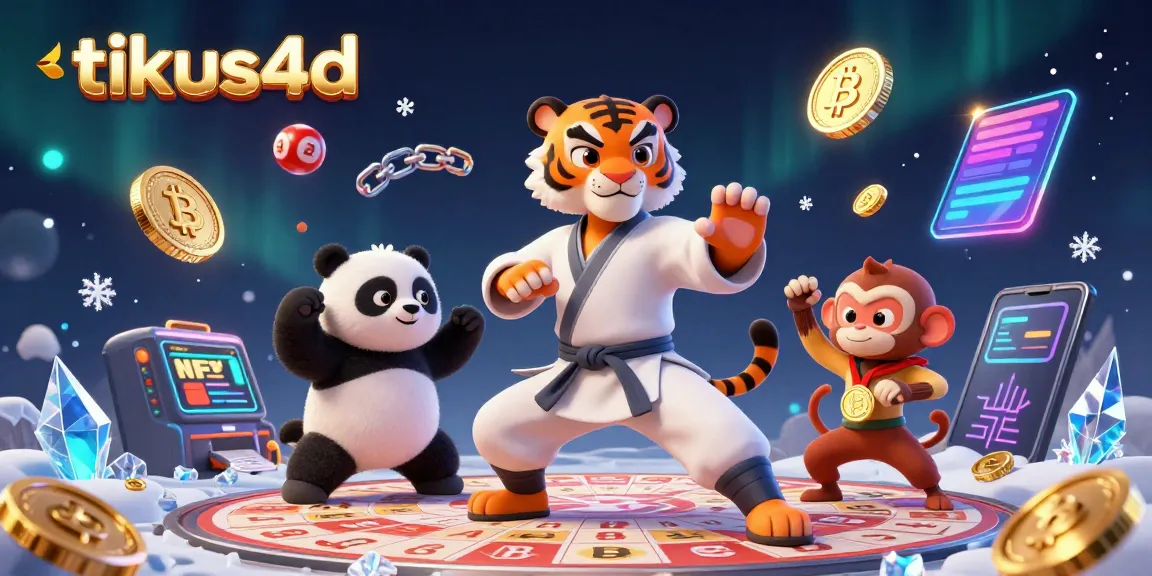 Gambar karakter harimau kung fu dan panda belajar di lotere tikus4d dengan elemen digital yang menarik.