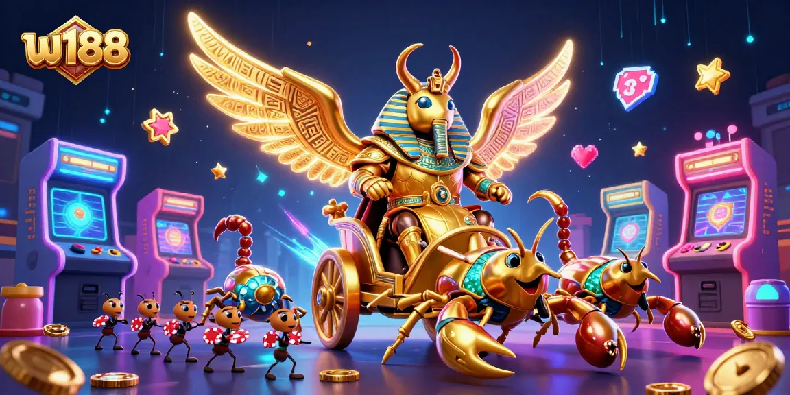 Experience thrilling gameplay with W188's exciting features and vibrant casino visuals.
