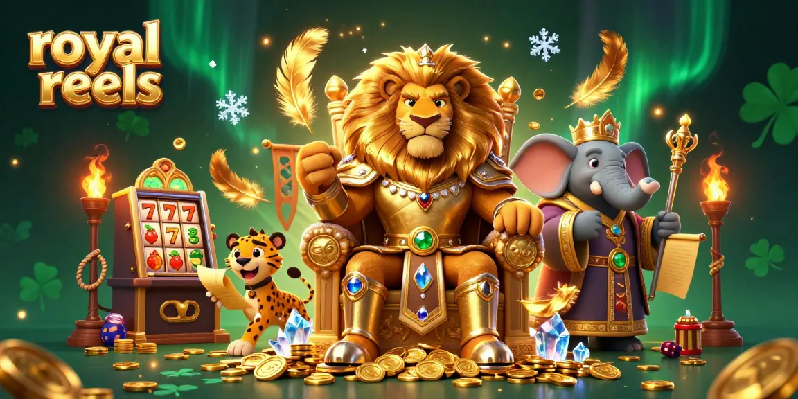 Engage with royal reels in a vivid gaming world featuring golden coins and enchanted characters.