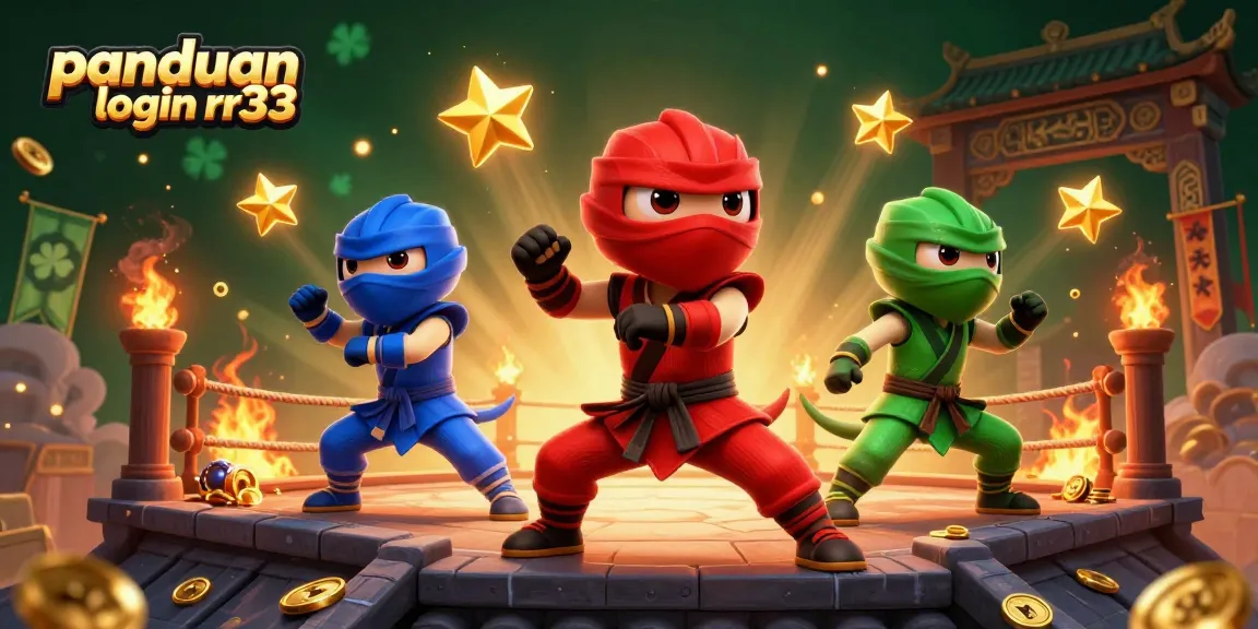 Enhance your gaming experience with a guide on panduan login rr33, featuring ninja chameleons and rich casino elements.