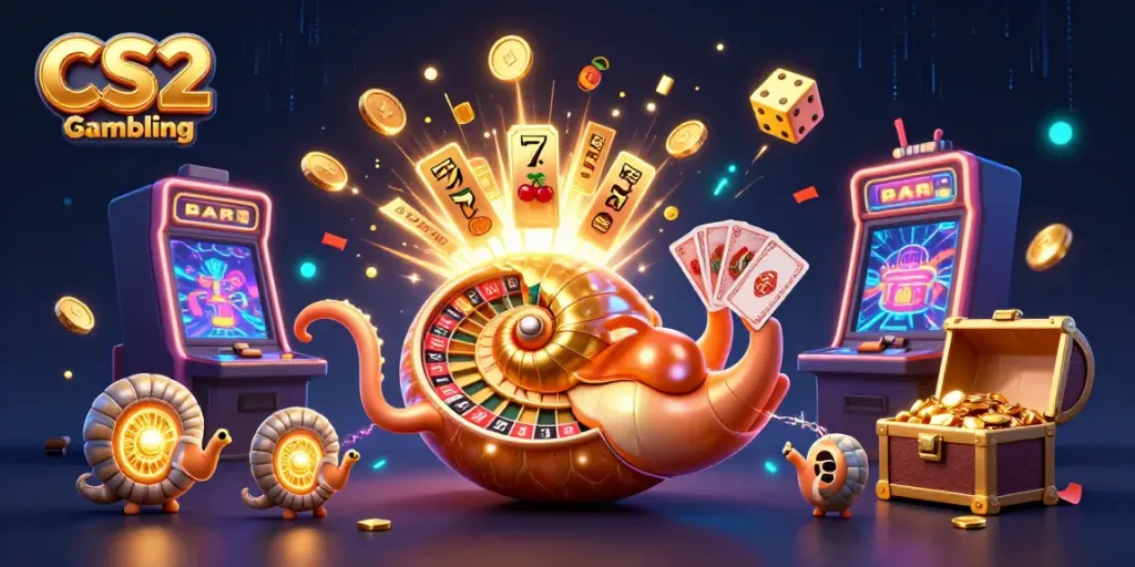 Engage in thrilling CS2 Gambling with dynamic 3D characters and casino elements bursting with action.