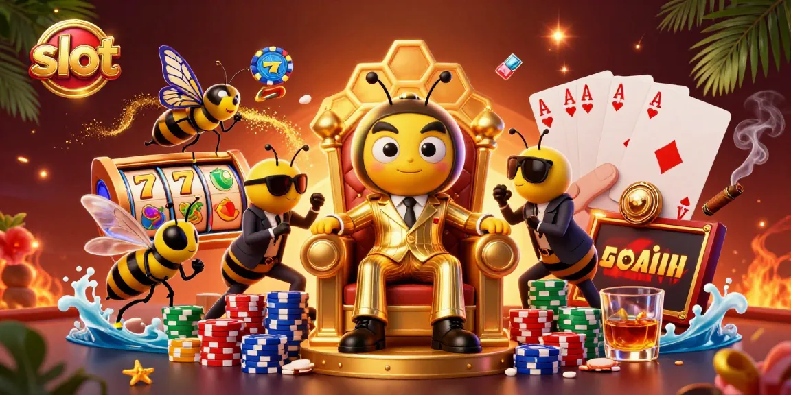 Memutar slot dengan simbol keberuntungan dan karakter menarik dalam gaya kartun 3D.