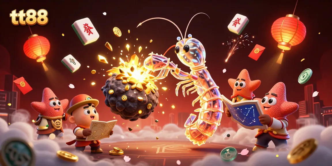 Experience thrilling gameplay with tt88 as a galactic mantis shrimp conquers the casino realm!