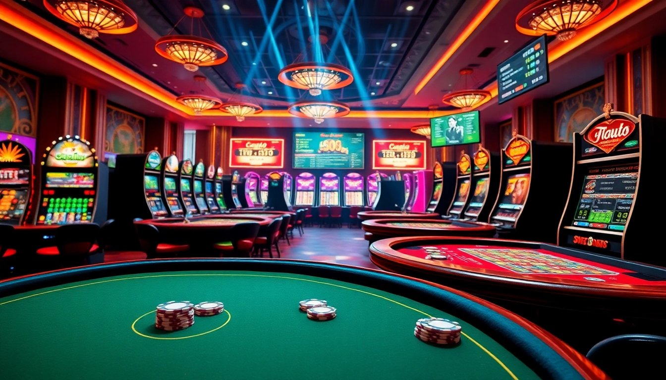 Experience the thrill of gambling at 789win trang chu with vibrant casino scenes featuring exciting games and betting action.