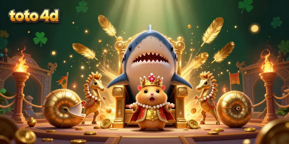 Engage in thrilling toto 4d gameplay amid a vibrant, animated casino scene filled with excitement.