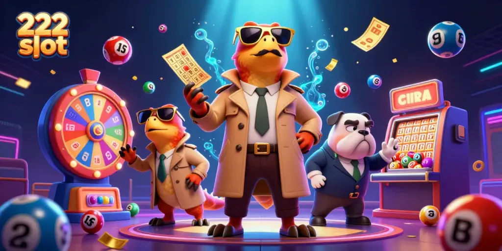 Rasakan keseruan 222 slot dengan raptor lucu memasuki lounge VIP casino.