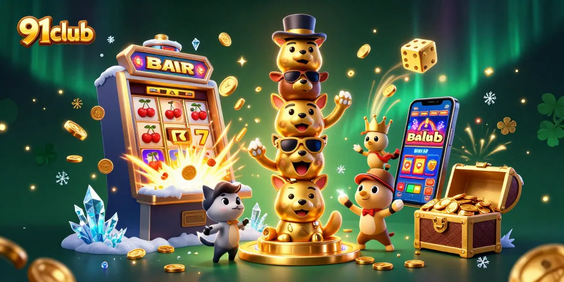 Experience thrilling wins at 91club with our vibrant casino illustration showcasing gaming excitement.