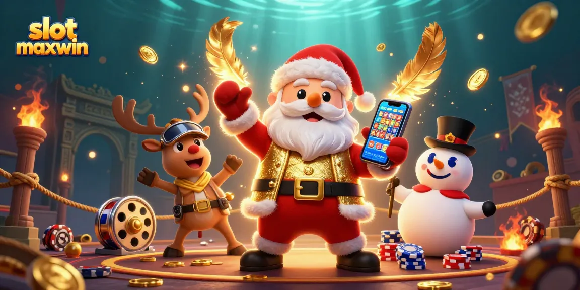 Rasakan aksi slot maxwin yang mendebarkan bersama Santa, rusa, dan manusia salju di sebuah kasino yang penuh warna!