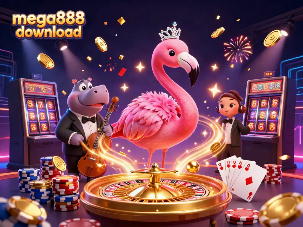Experience the vibrant energy of mega888 download with fun casino characters and games.