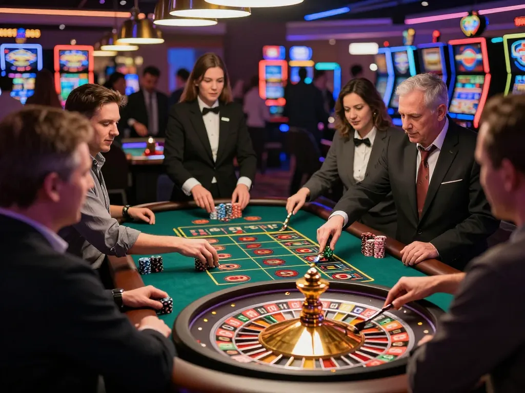 Keluaran togel hongkong singapore ditampilkan di meja roulette animasi, menyoroti kegembiraan dan keterlibatan di antara pemain.