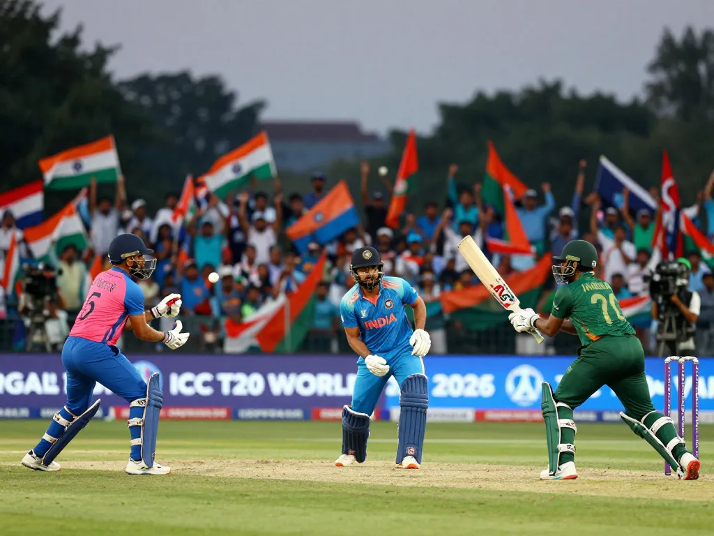 Crickex app login during live cricket match capturing excitement in ICC T20 World Cup 2026.