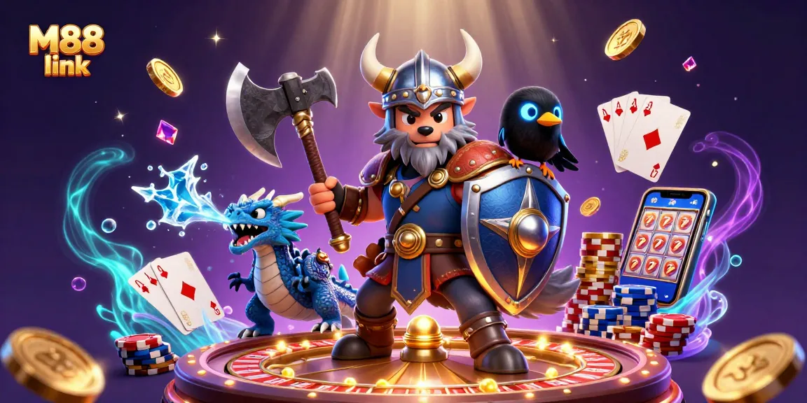 Experience thrilling gambling with M88 link featuring vibrant characters and exciting game elements.