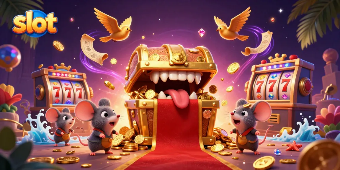 Menangkan slot dengan tumpukan koin emas dan simbol keberuntungan yang memikat.