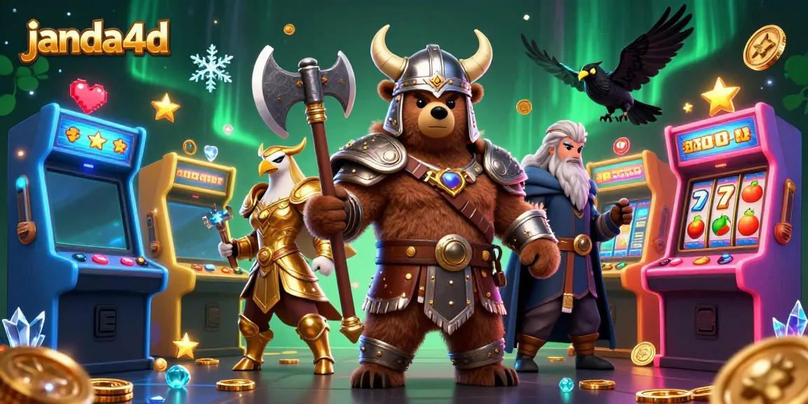 Permainan Slot Seru di janda4d: Beruang Viking dan Elang Valkyrie dalam Pertempuran!