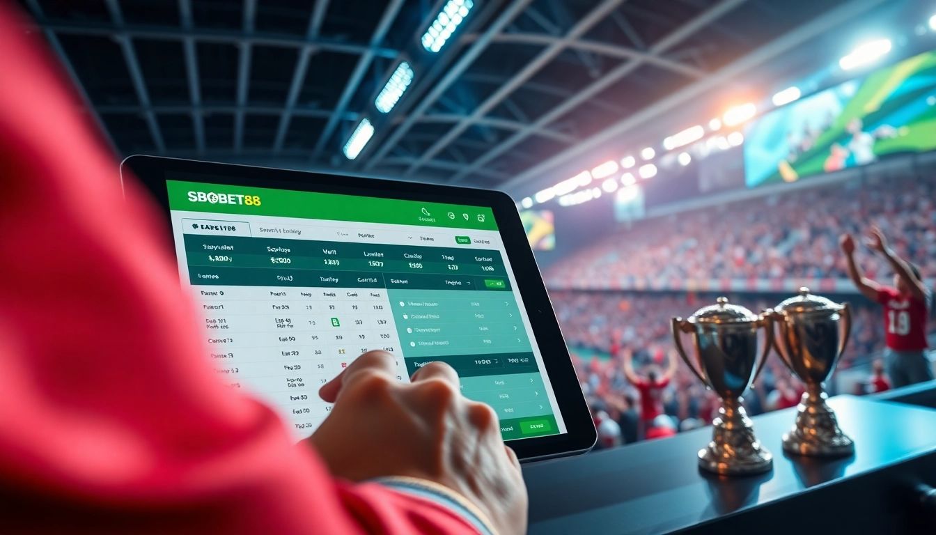 Aksi menarik pengguna pada platform SBOBET88 dalam suasana taruhan sepak bola yang hidup.