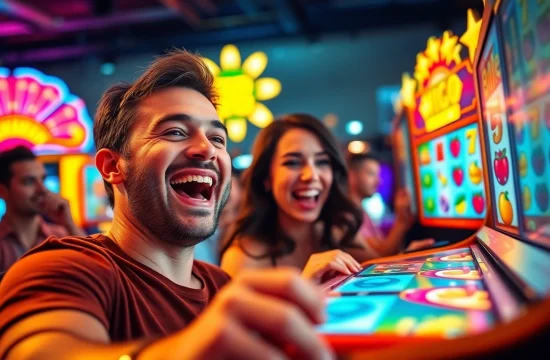 Momen kemenangan besar dalam permainan slot maxwin yang menarik dan energik.