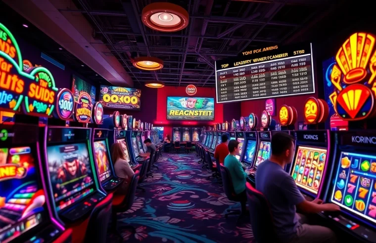 Situs kode4d vibrant gaming platform showcasing exciting slot games and happy players.