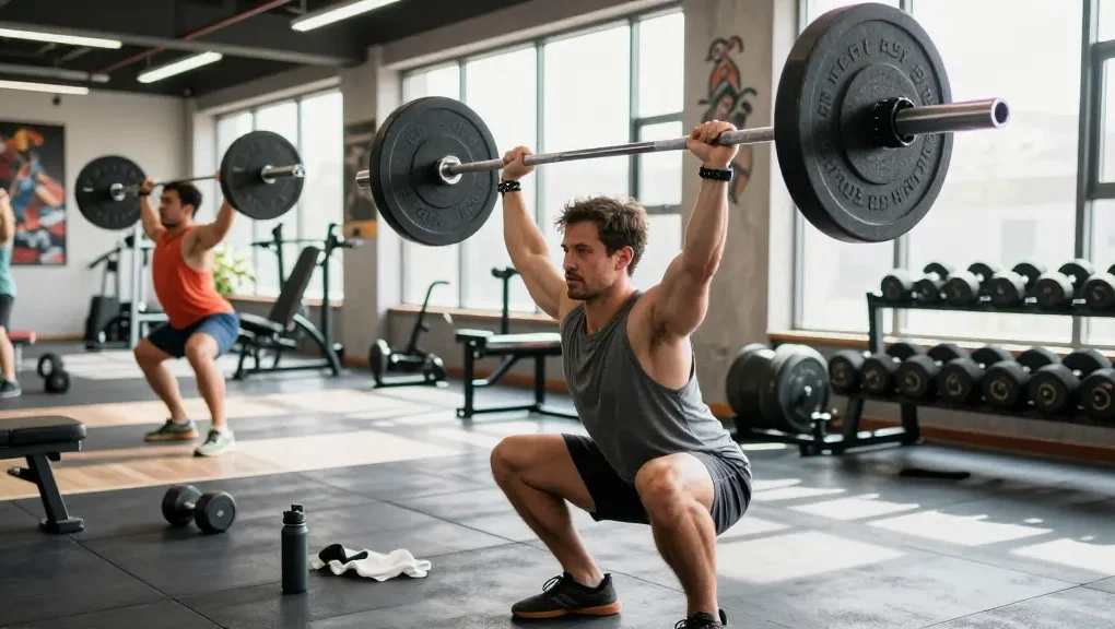 Athletic individual training hard at the Official Prime Pharma Steroid Shop gym, showcasing dedication and fitness.
